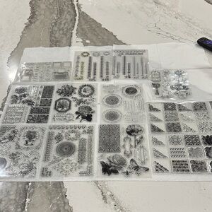 Elegant Clear Stamp Set for Home Design